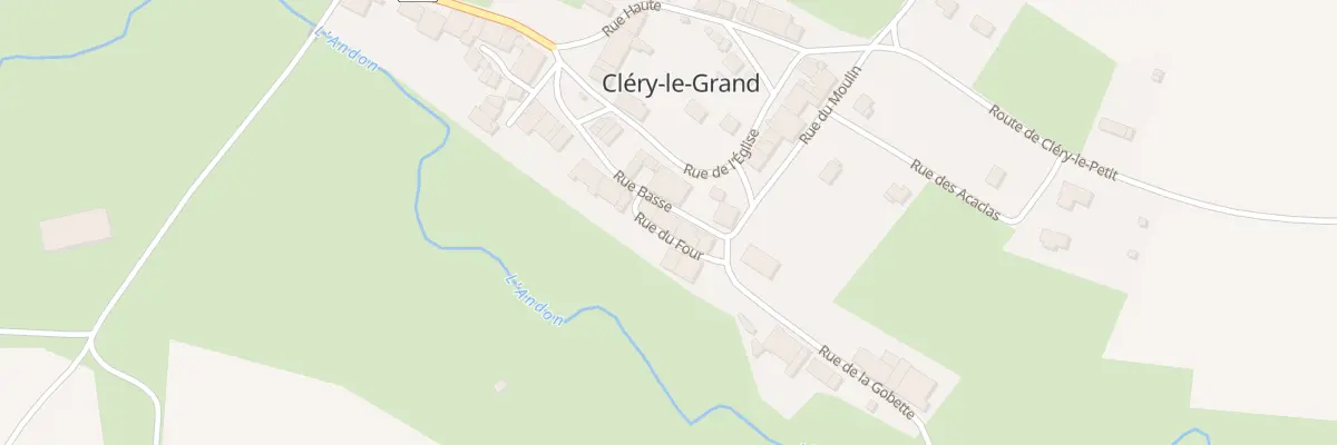Plan du 8 Rue Basse à Cléry-le-Grand