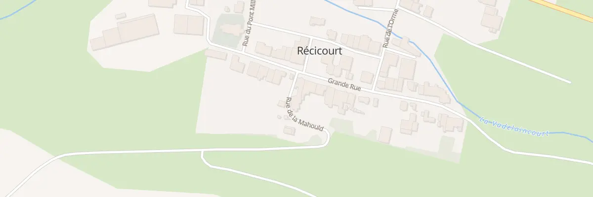 Plan du 12 Gr Grande Rue à Récicourt