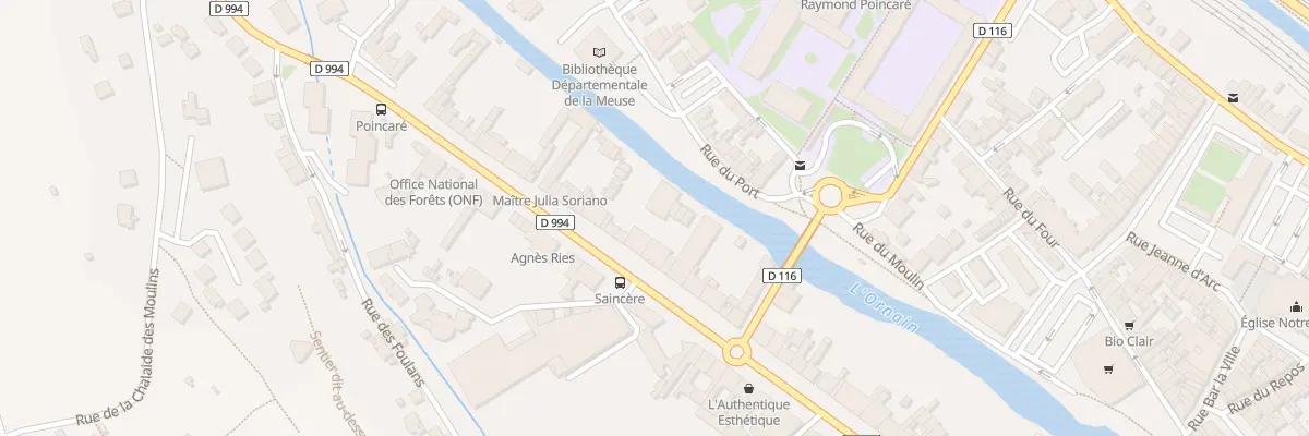 Plan du 45 Bd Raymond Poincaré à Bar-le-Duc