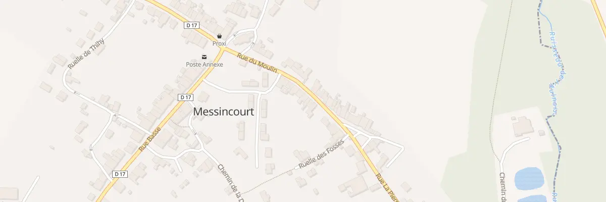 Plan du 22 Rue du Moulin à Messincourt