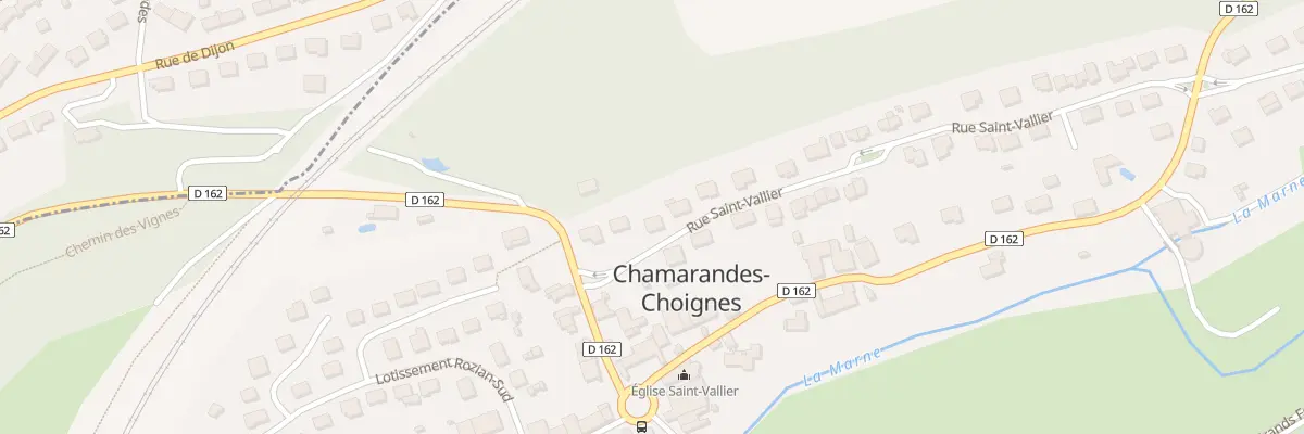 Plan du 5 Rue Saint Vallier à Chamarandes-Choignes