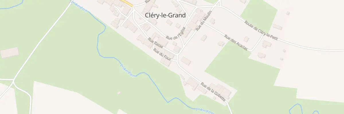 Plan du 10 Rue Basse à Cléry-le-Grand