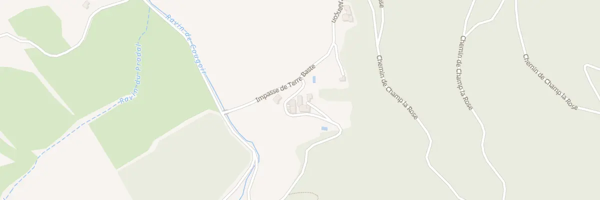 Plan de Alancon à Teyssières
