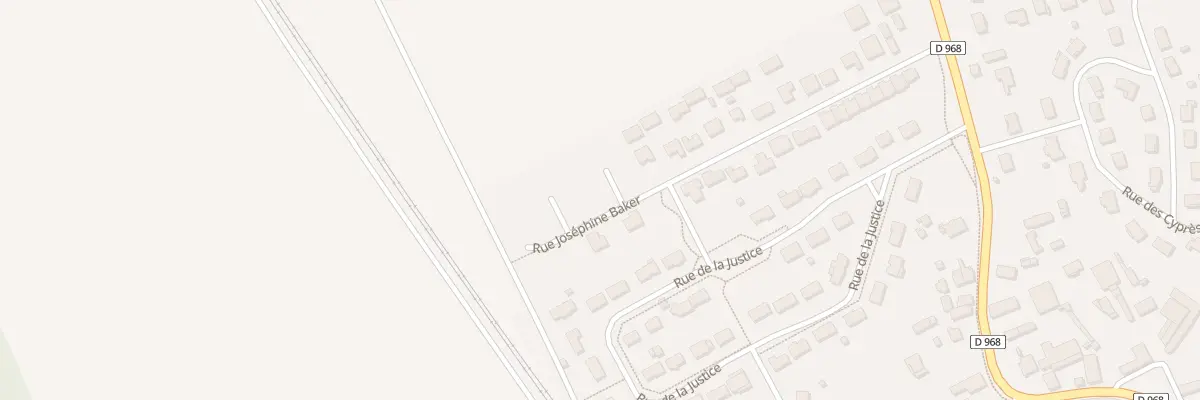 Plan du 16 Rue Joséphine Baker à Aiserey