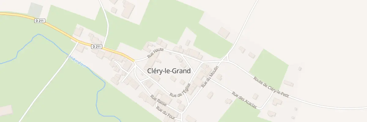 Plan du 2 Rue des Tilleuls à Cléry-le-Grand