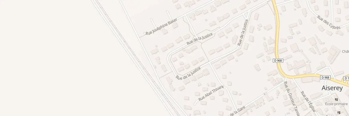 Plan du 20 Rue de la Justice à Aiserey