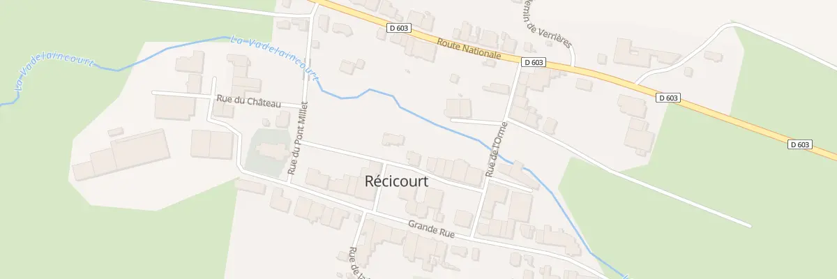 Plan du 5 Rle des Chènevières à Récicourt