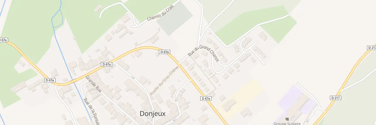 Plan du 57 Rte de Doulaincourt à Donjeux