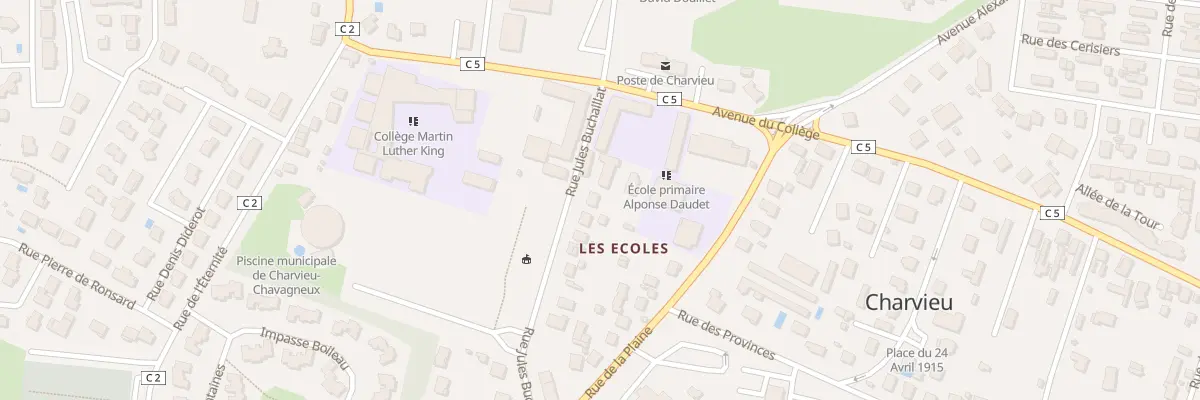 Plan du 5 Rue Jules Buchaillat à Charvieu-Chavagneux