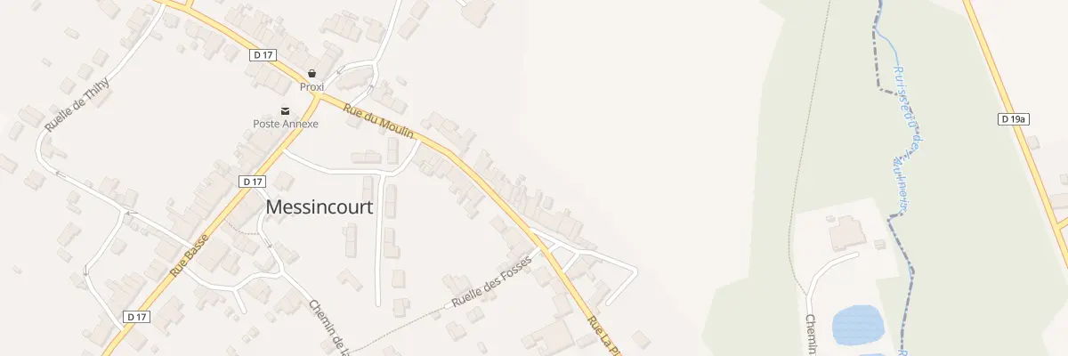 Plan du 27 Rue du Moulin à Messincourt