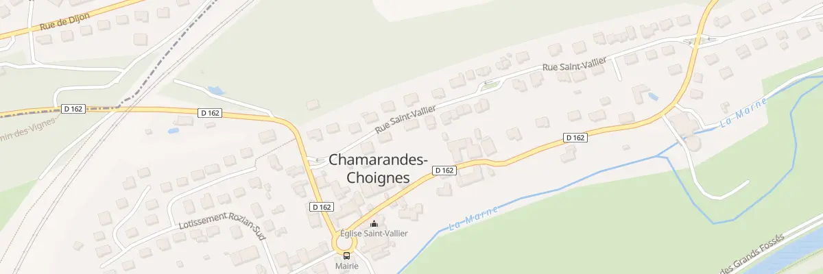 Plan du 6 Rue Saint Vallier à Chamarandes-Choignes