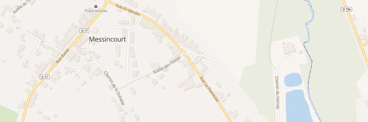Plan du 38 Rue du Moulin à Messincourt