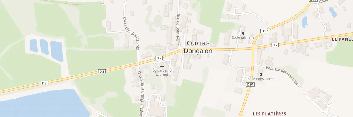 Plan du 207 Rte de Saint Trivier à Curciat-Dongalon