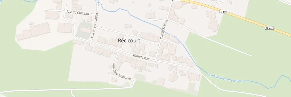 Plan du 13 Gr Grande Rue à Récicourt