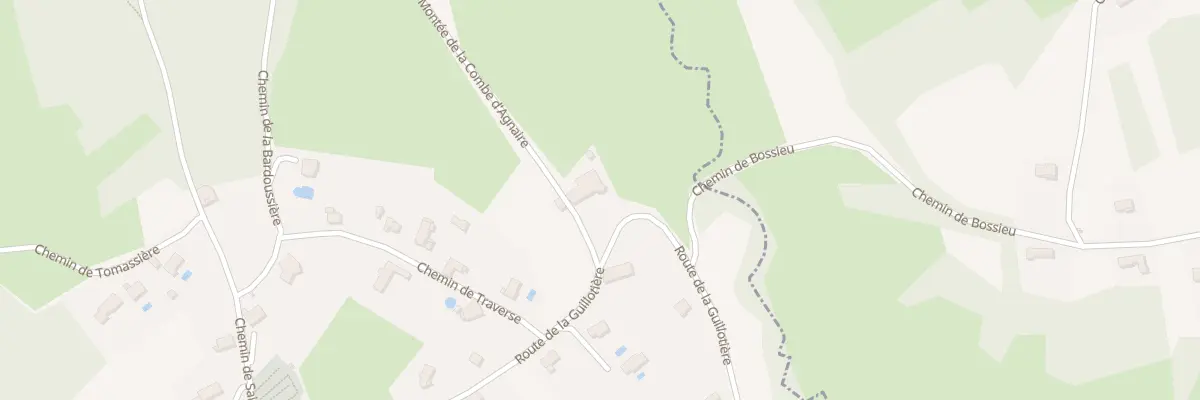 Plan du 52 Mte de la Combe d’Agnaire à Bossieu