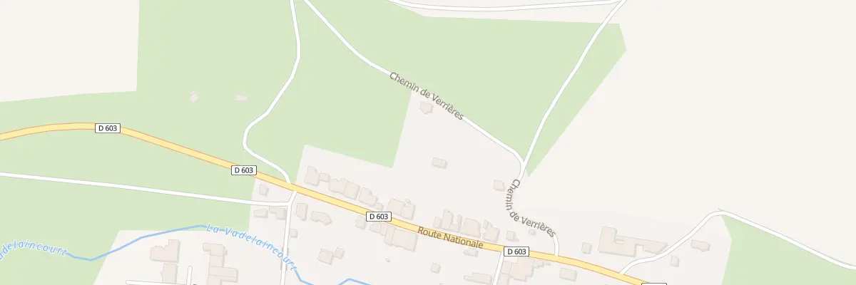 Plan du 3 Che de Verrières à Récicourt