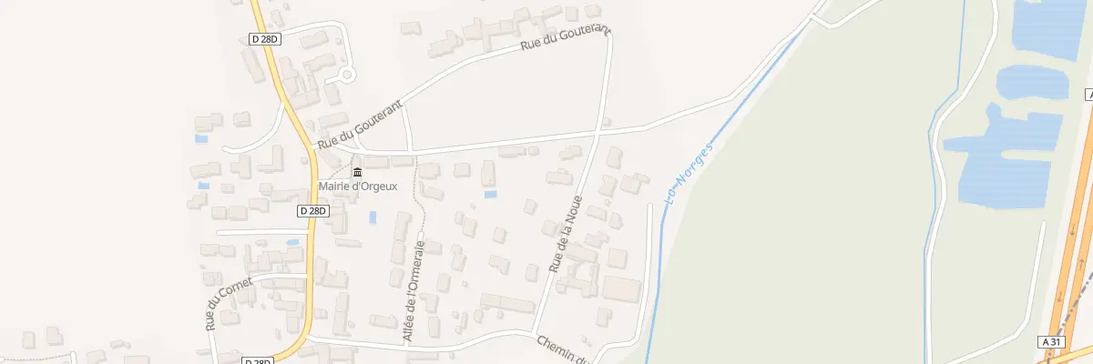 Plan du 11 Rue de la Noue à Orgeux