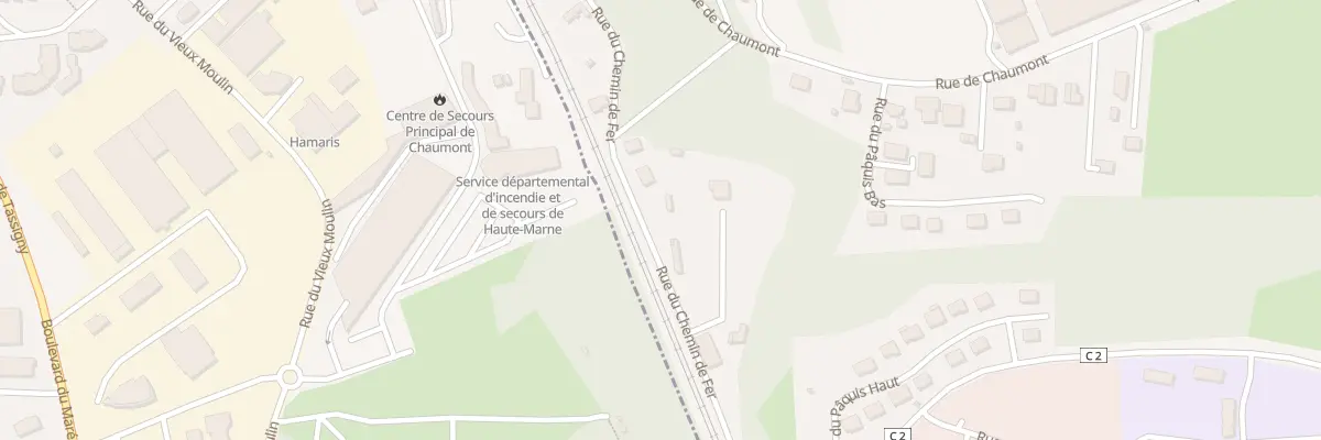 Plan du 9006 Rue du Chemin de Fer à Chamarandes-Choignes