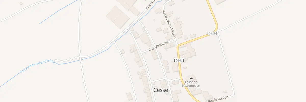 Plan du 17 Rue du Trou des Hoquettes à Cesse