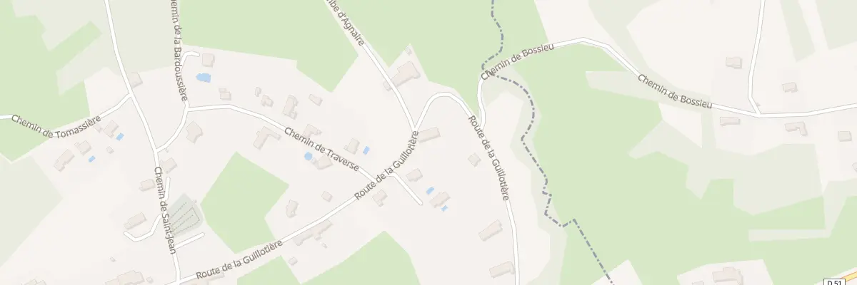 Plan du 760 Rte de la Guillotière à Bossieu