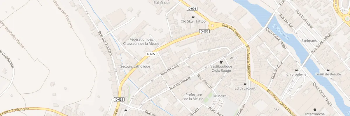 Plan du 33B Rue du Coq à Bar-le-Duc