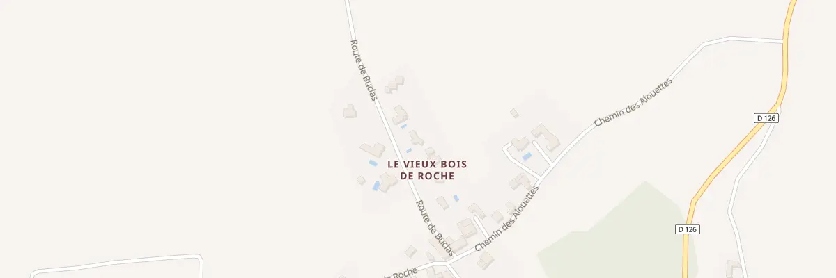 Plan du 1087 Rte de Buclas à Roche