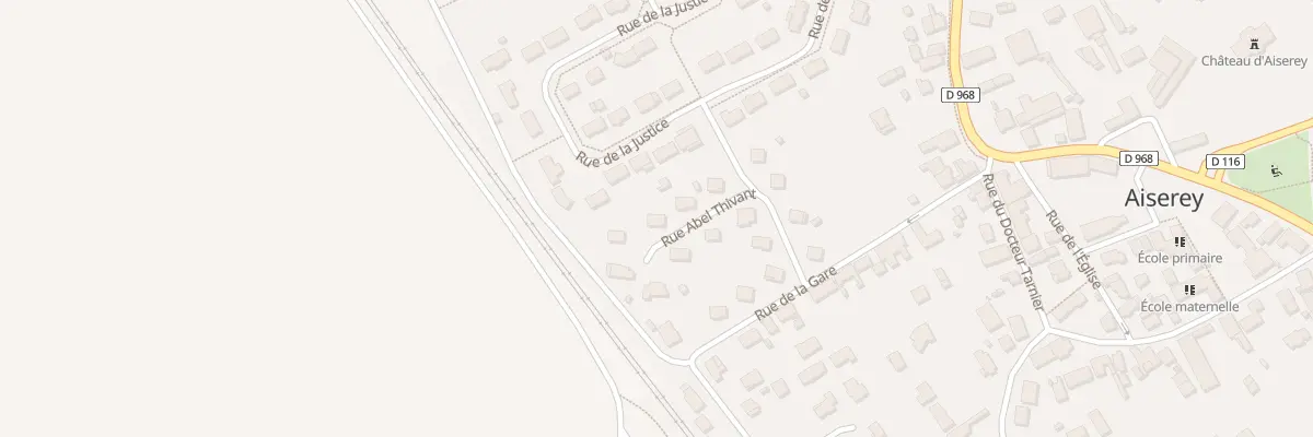 Plan du 14 Rue Abel Thivant à Aiserey