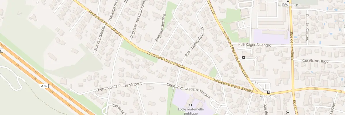 Plan du 15 Bd du Château Moustier à Châteauneuf-les-Martigues