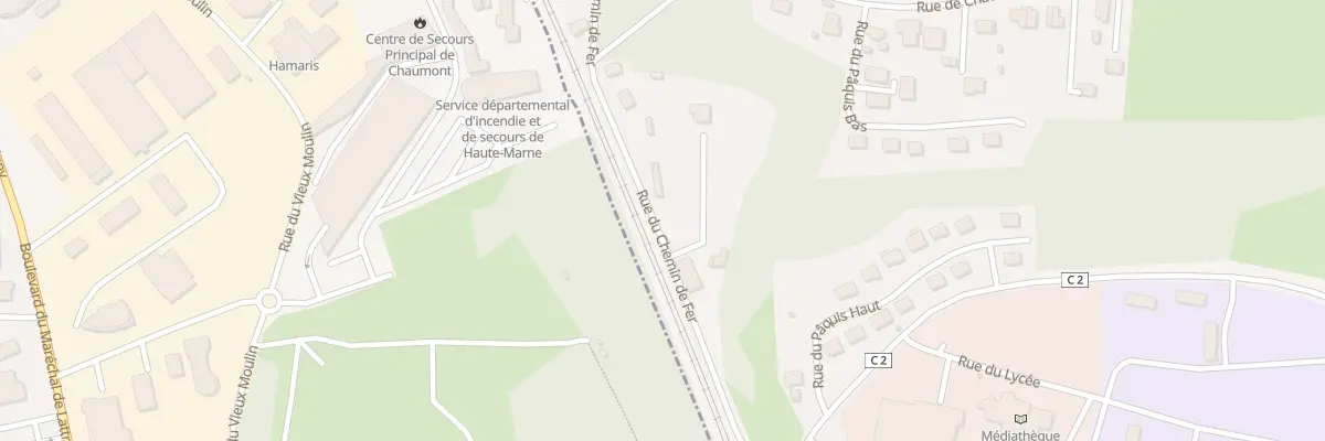 Plan du 9005 Rue du Chemin de Fer à Chamarandes-Choignes
