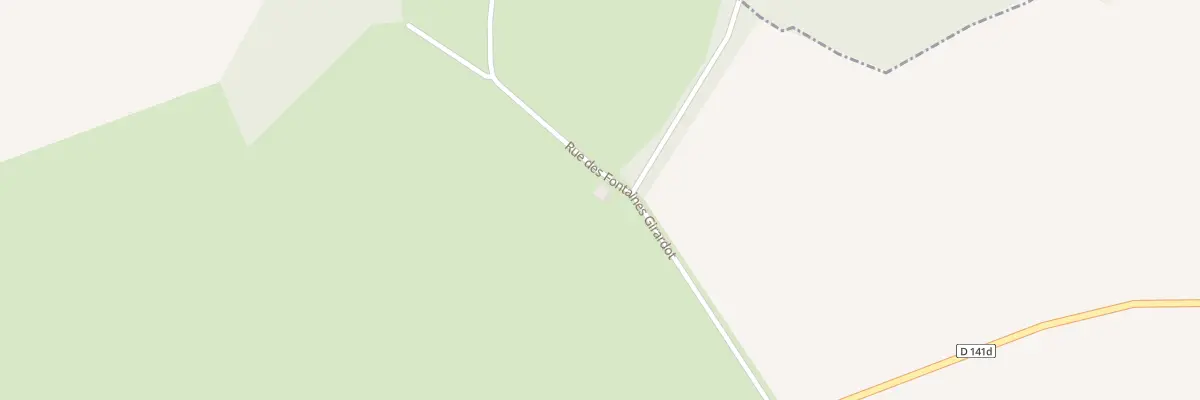 Plan du 1 Rue des Fontaines Girardot à Aujeurres