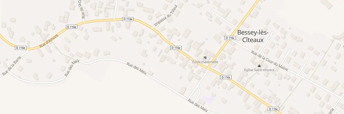Plan du 11 Rue d’Amont à Bessey-lès-Cîteaux