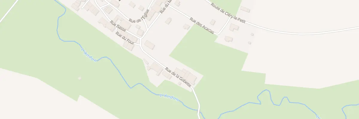 Plan du 1 Rue de la Gobette à Cléry-le-Grand
