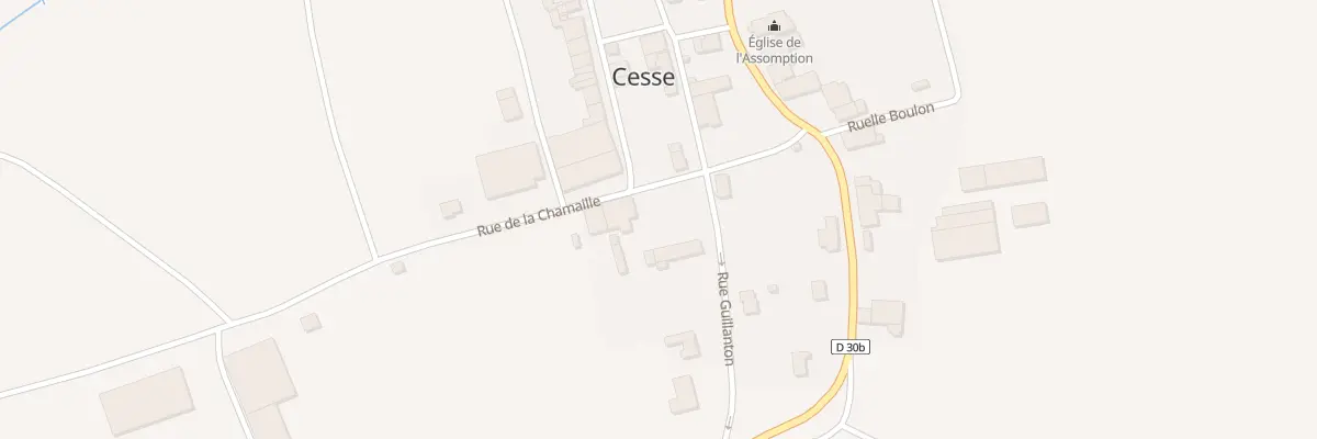 Plan du 5 Rue de la Chamaille à Cesse