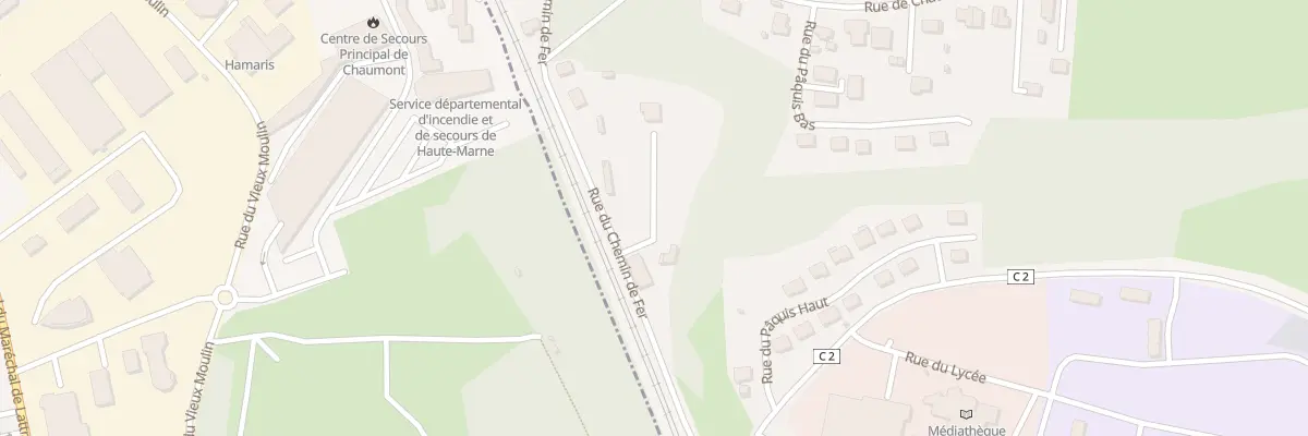 Plan du 9004 Rue du Chemin de Fer à Chamarandes-Choignes