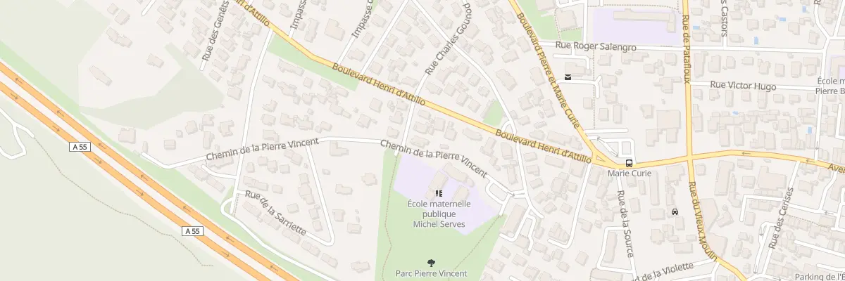 Plan du 2 Rue Charles Gounod à Châteauneuf-les-Martigues