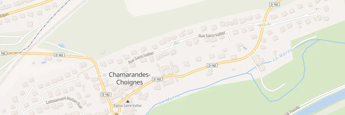 Plan du 18 Rue Saint Vallier à Chamarandes-Choignes