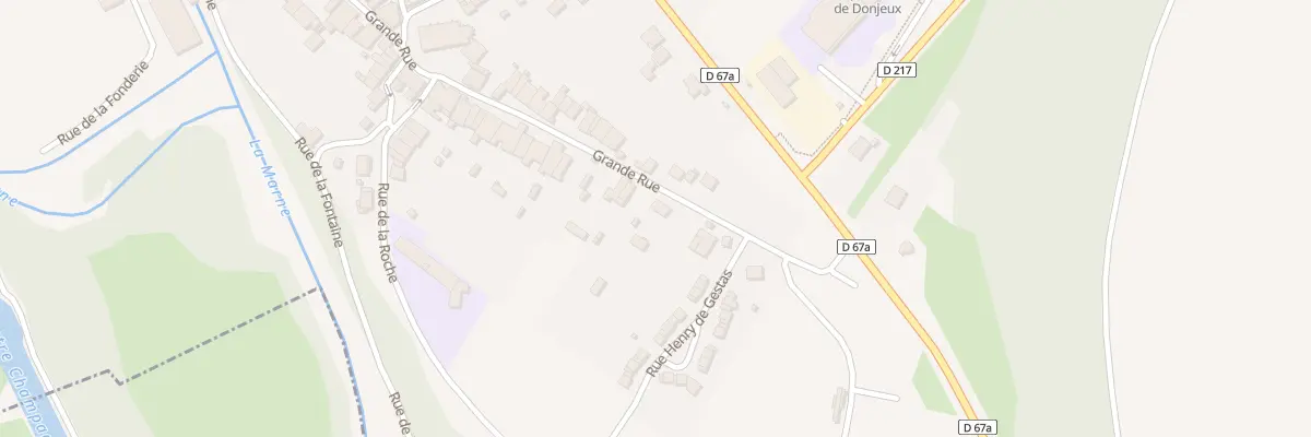 Plan du 72 Rue Grande Rue à Donjeux
