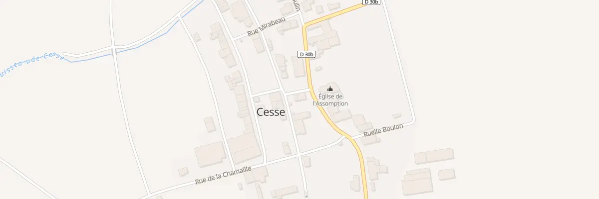 Plan du 7 Rue du Trou des Hoquettes à Cesse