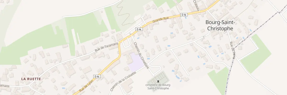 Plan du 53 Che du Cimetière à Bourg-Saint-Christophe