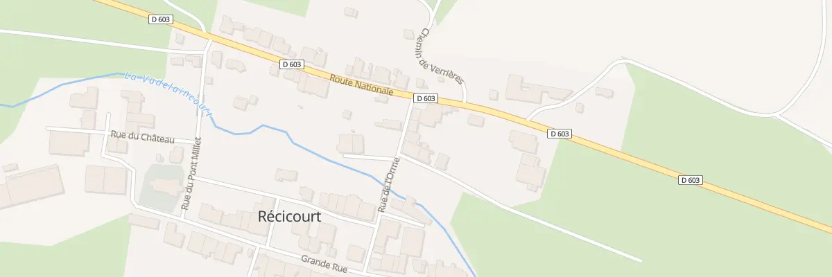 Plan du 6 Rue de l’Orme à Récicourt