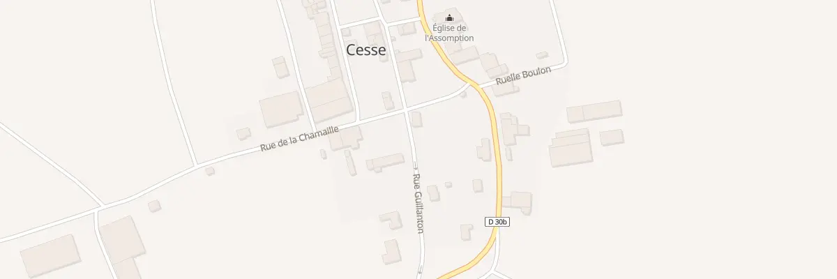 Plan du 3 Rue de la Chamaille à Cesse