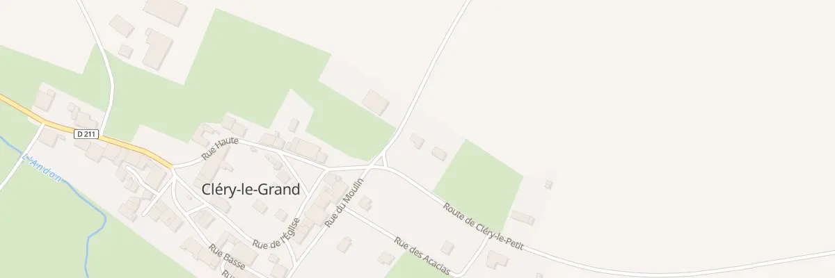 Plan du 10 Rue du Moulin à Cléry-le-Grand