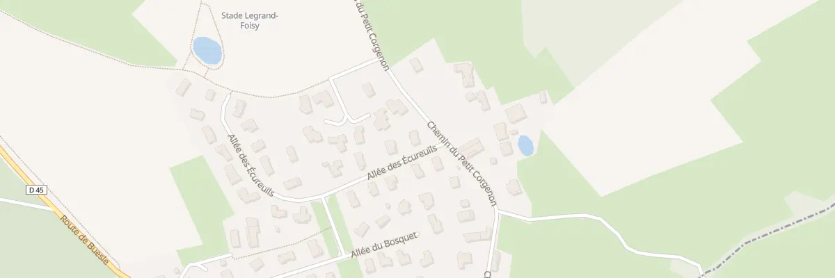Plan du 2 All des Ecureuils à Buellas