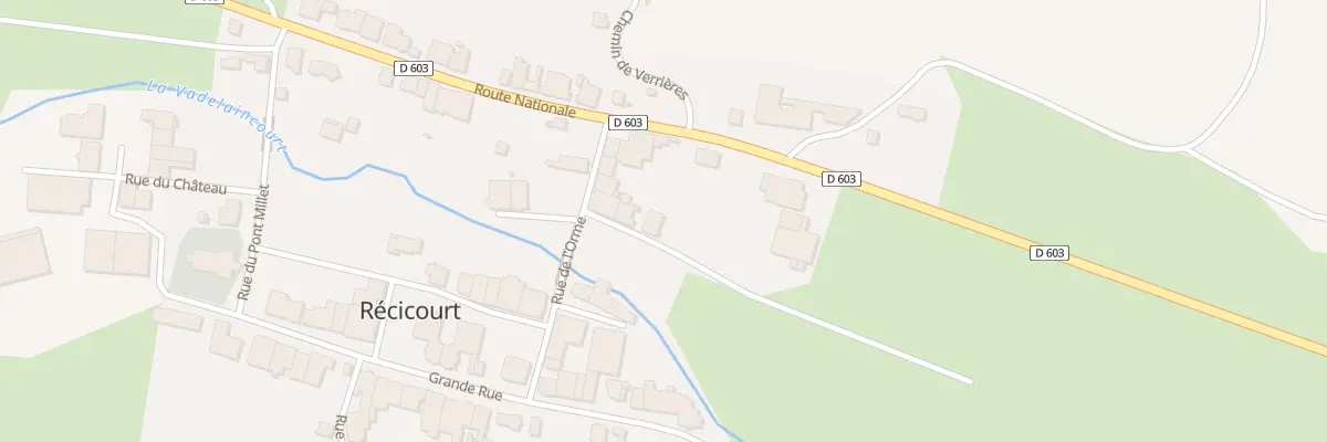 Plan du 3 Che du Relais à Récicourt