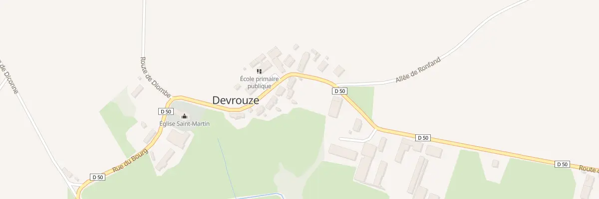 Plan du 5 Rue du Bourg à Devrouze