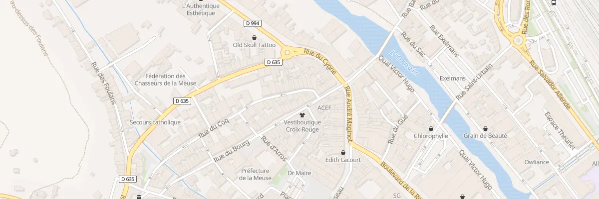 Plan du 19 Rue du Bourg à Bar-le-Duc