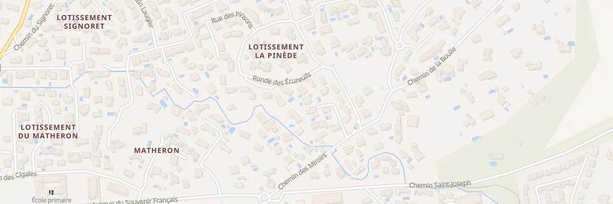 Plan du 415 Che des Miroirs à Pélissanne
