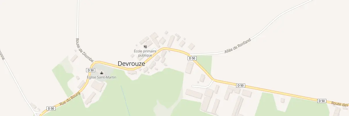 Plan du 3 Rue du Bourg à Devrouze