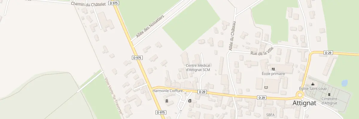 Plan du 87 Rue de l’Eglise à Attignat