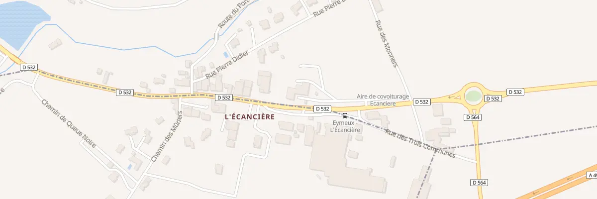 Plan du 1285 Rte Nationale 532 à Eymeux